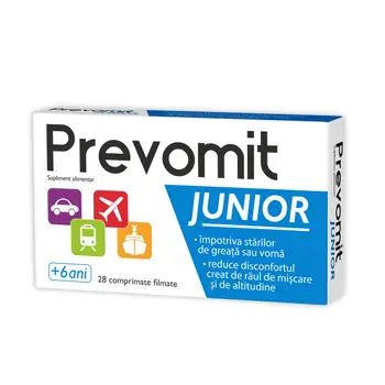 Rau de miscare - Zdrovit Prevomit Junior x 28 comprimate, medik-on.ro