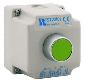 1 pandantiv de control cu ​​un verde interior butonieră - ST22K11-1