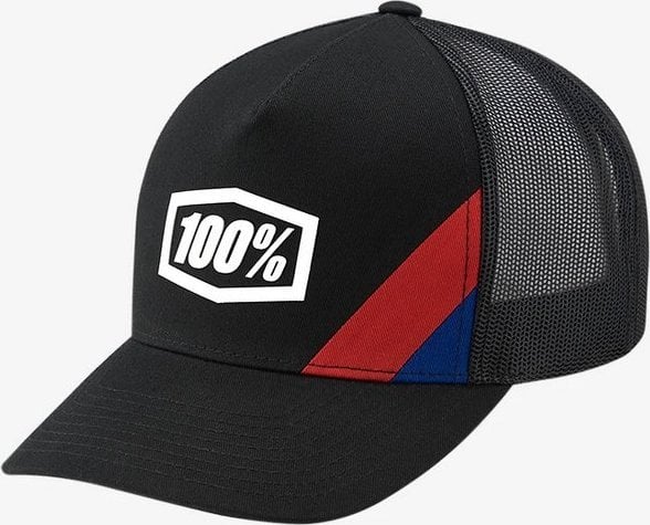 100% șapcă 100% CORNERSTONE X-Fit Snapback pălărie neagră (NOU)