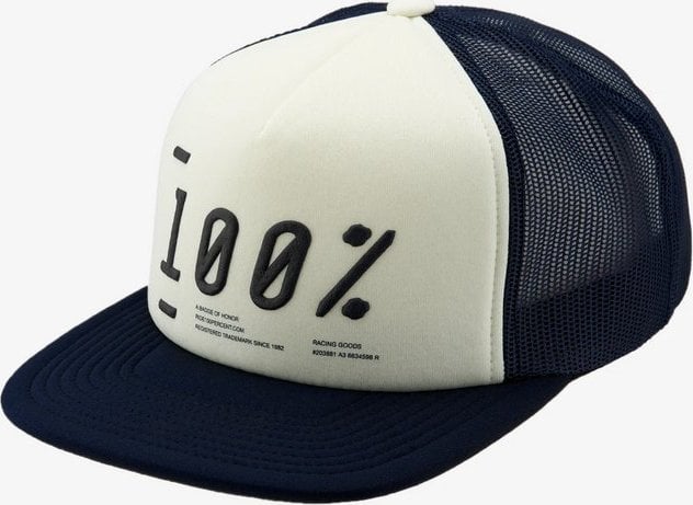 100% șapcă 100% TRANSFER pălărie de camion bleumarin (NOU)