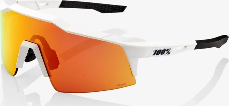 100% ochelari 100% SPEEDCRAFT SL Soft Tact Off White - Lentile cu oglindă cu mai multe straturi HiPER Red (NOU 2021)