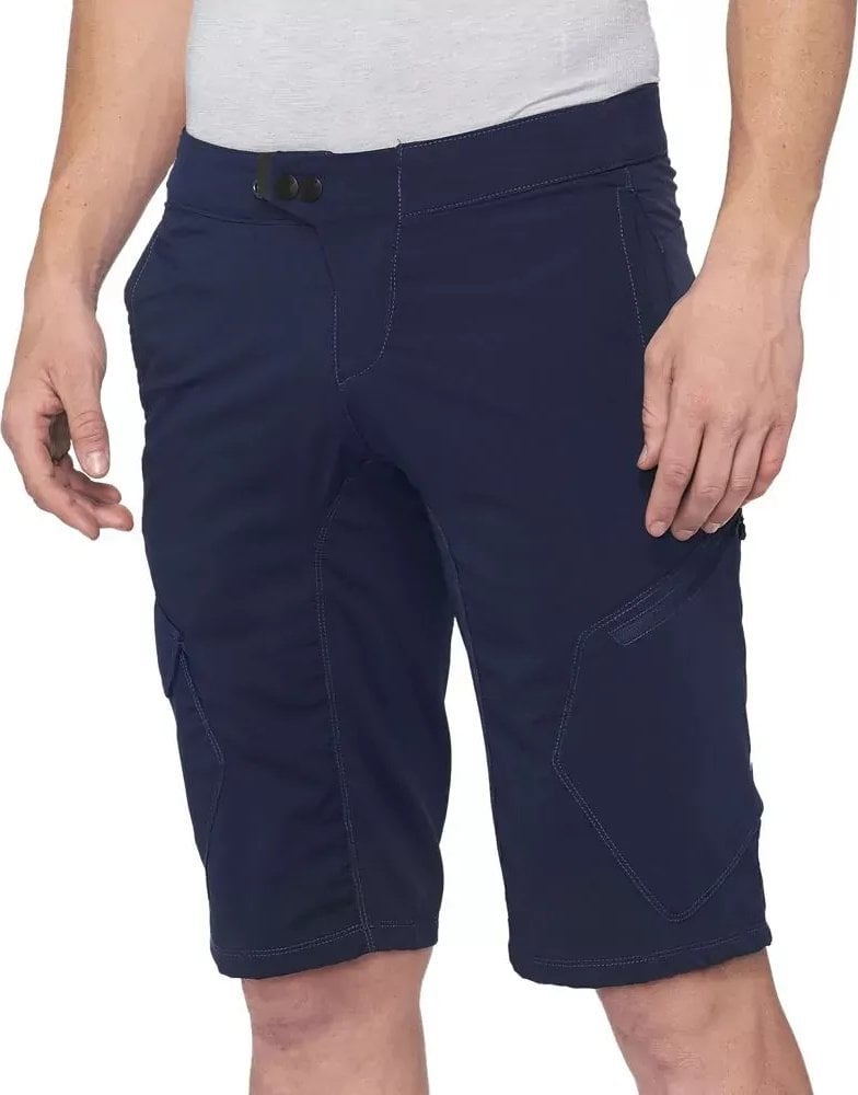 100% pantaloni scurți bărbați 100% pantaloni scurți RIDECAMP bleumarin mărimea 30 (EUR 44) (NOU 2021)