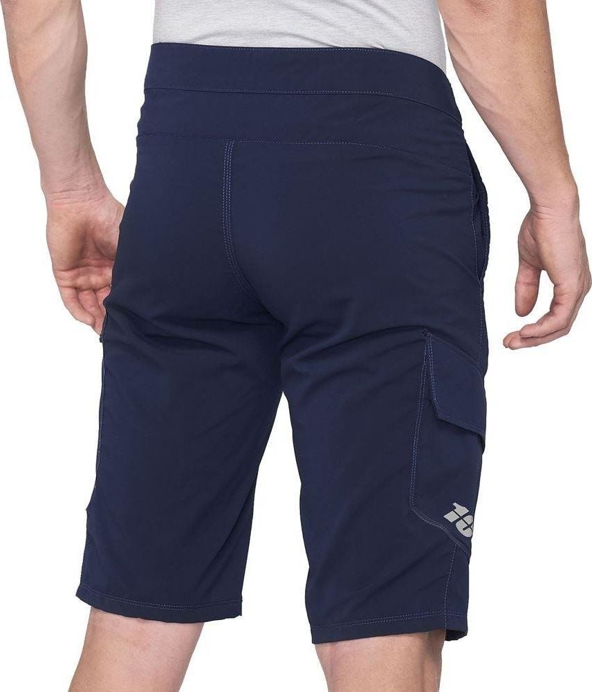 100% pantaloni scurți bărbați 100% pantaloni scurți RIDECAMP bleumarin mărimea 32 (EUR 46) (NOU)