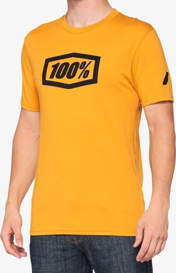 100% tricou 100% ESSENTIAL cu maneca scurta marimea vergea de aur M (NOU)