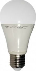 15W LED lampă V-TAC, A65, E27, termoplastic (3000K) alb cald