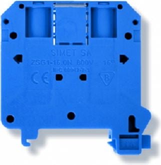 2 fire albastru 16mm2 conector șină ZSG1-16.0Nn (11621313)