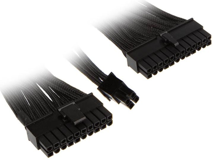 20 + 4 pini modular de cablu la sursa de alimentare ATX, 550mm, negru (SST-PP06B-MB55)