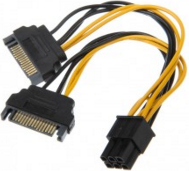 2x SATA adaptor 6pin PCIe (AK-CBPW13-15)