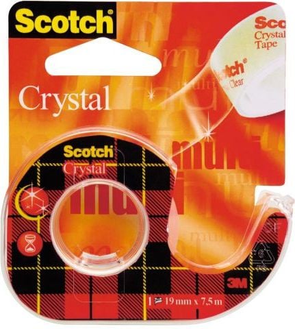 Banda adeziva Scotch Crystal Clear &amp; reg 19x7.5 mm (13K010A)