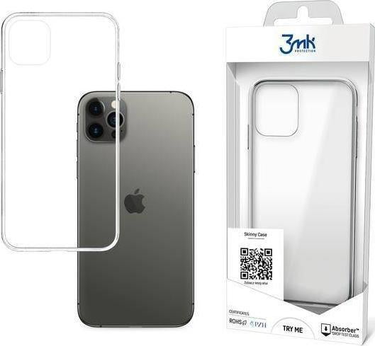 Husa telefon Apple iPhone 12 Pro Max, 3mk Protection, TPU/PC, Transparent