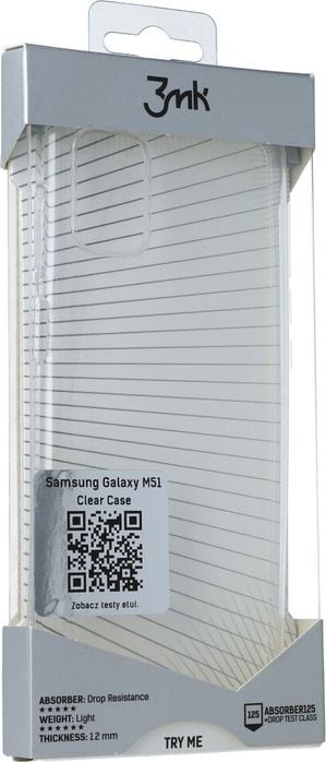 Husa telefon, 3MK, 3M002078, compatibil cu Samsung Galaxy M51, Transparent