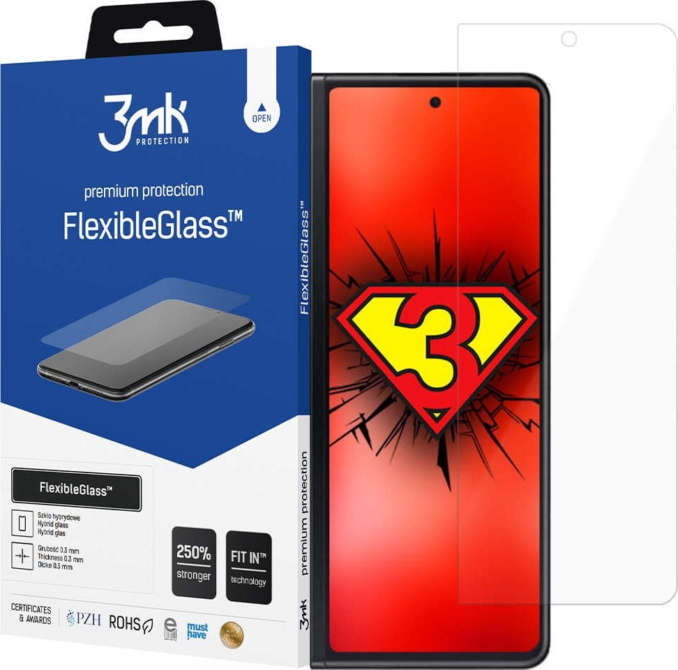 3MK 3mk Flexible Glass 7H sticlă hibridă de protecție pentru Samsung Galaxy Z Fold 3 5G