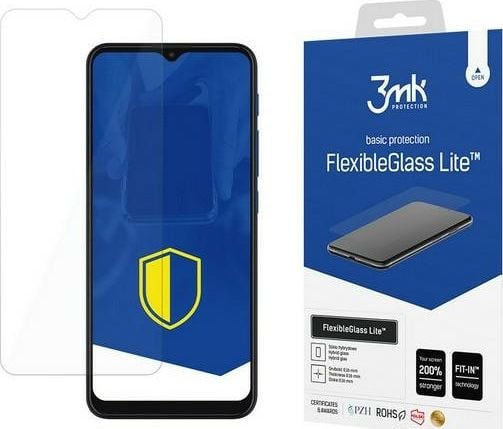 Folie Protectie Sticla Flexibila 3MK Lite pentru Motorola Moto E7 Plus, Tehnologie Fit in, 6H, 0.16 mm, Transparenta