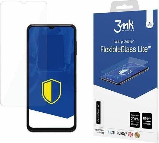 Folie ecran 3MK FlexibleGlass Lite, pentru Samsung Galaxy A13, Structura hibrida, 6H, 0.16 mm, Transparent