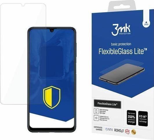 Folie ecran 3MK FlexibleGlass Lite, pentru Samsung Galaxy M23 5G, Structura hibrida, 6H, 0.16 mm, Transparent