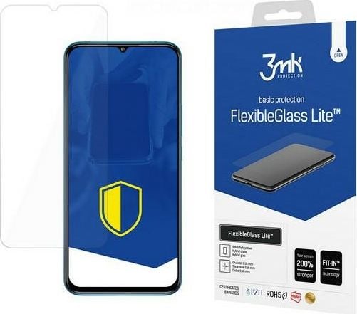 Folie Protectie Sticla Flexibila 3MK Lite pentru Xiaomi Mi 10T Lite, Tehnologie Fit in, 6H, 0.16 mm, Transparenta