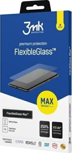 3MK 3MK FlexibleGlass Max Sam S21 FE 5G G990 negru/negru, sticlă hibridă cu margini întărite