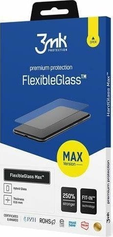 3MK 3MK FlexibleGlass Max Sam S23+ S916 negru/negru, sticlă hibridă cu margini întărite