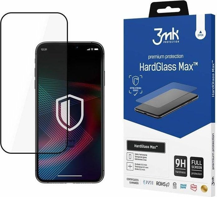 3MK 3MK HardGlass Max Lite Oppo A16s negru/negru Fullscreen Glass Lite
