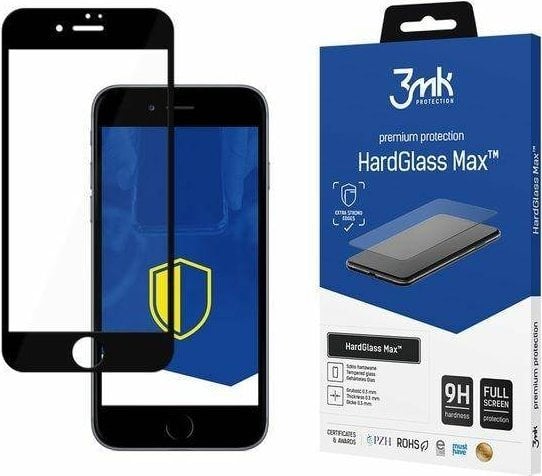 3MK 3MK HardGlass Max Lite Poco X5 Pro 5G negru/negru Fullscreen Glass Lite