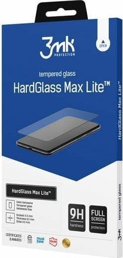 3MK 3MK HardGlass Max Lite Realme 10 4G negru/negru Fullscreen Glass Lite