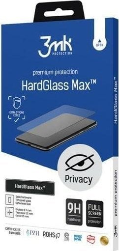 3MK 3MK HardGlass Max Privacy iPhone 7/8 negru/negru Fullscreen Glass Privacy