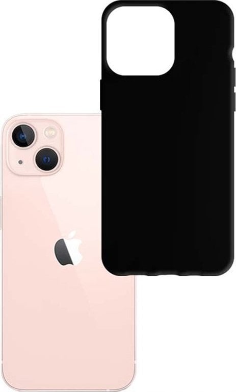 Huse telefoane - 3MK 3MK Husă mată iPhone 14 6.1" negru/negru