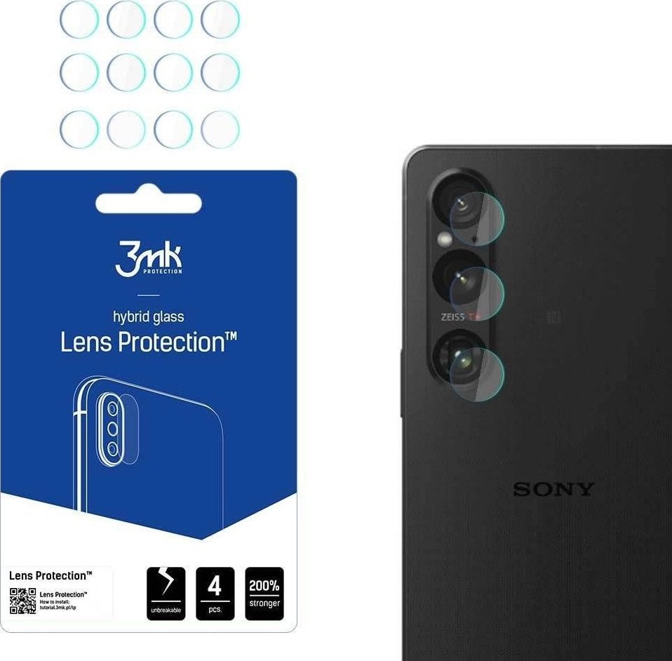 3MK 3MK Lens Protect Sony Xperia 1 V Ochrona na obiektyw aparatu 4szt