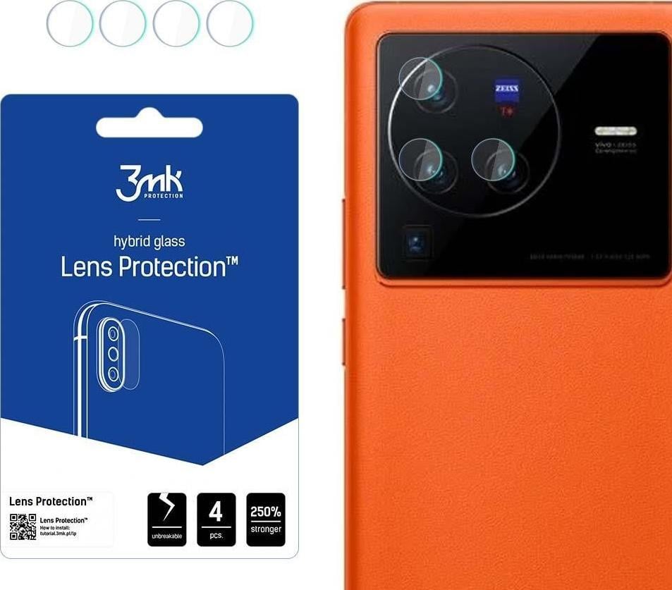3MK 3MK Lens Protect Vivo X80 Pro Protectie lentile camerei 4buc