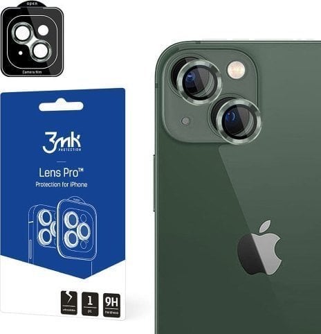 3MK 3MK Lens Protection Pro iPhone 15 Plus 6.7` zielony/alpine green Ochrona na obiektyw aparatu z ramką montażową 1szt.