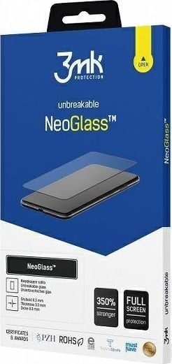 Folie protectie 3MK NeoGlass pentru Samsung Galaxy S21, 0.3 mm, 8H, Negru