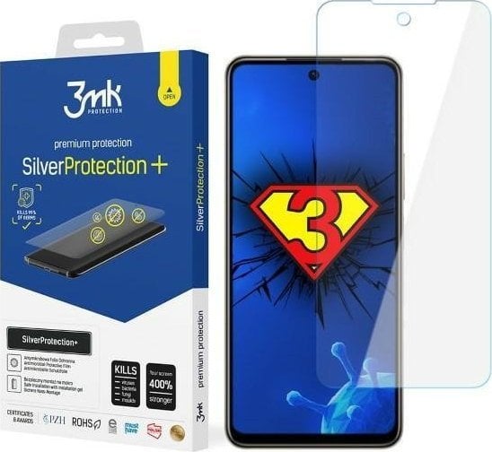3MK 3MK Silver Protect+ Infinix Zero Ultra 5G, folie antimicrobiană cu instalare umedă
