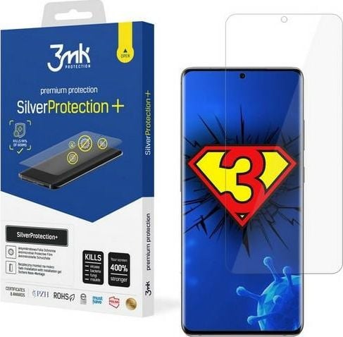 Folie de protectie 3MK Antimicrobiana Silver Protection + pentru Samsung Galaxy S20 Ultra