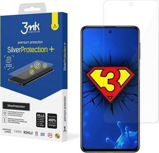 Folie ecran 3MK SilverProtection+, pentru Samsung Galaxy M33 5G, Film Full Cover, Aplicare cu gel, Transparent