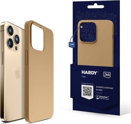 3MK Etui Hardy Silicone MagCase Dark Gold iPhone 15 Pro Max
