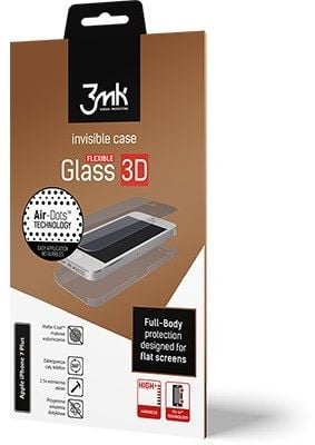 Folie de protectie 3mk FlexibleGlass 3D iPhone 8 Plus folie de sticla hibrid pe partea din spate (3M000235)