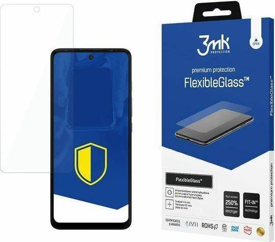 Folie ecran 3MK FlexibleGlass, pentru Motorola Moto G60s, Structura hibrida, 7H, 0.3 mm, Transparent