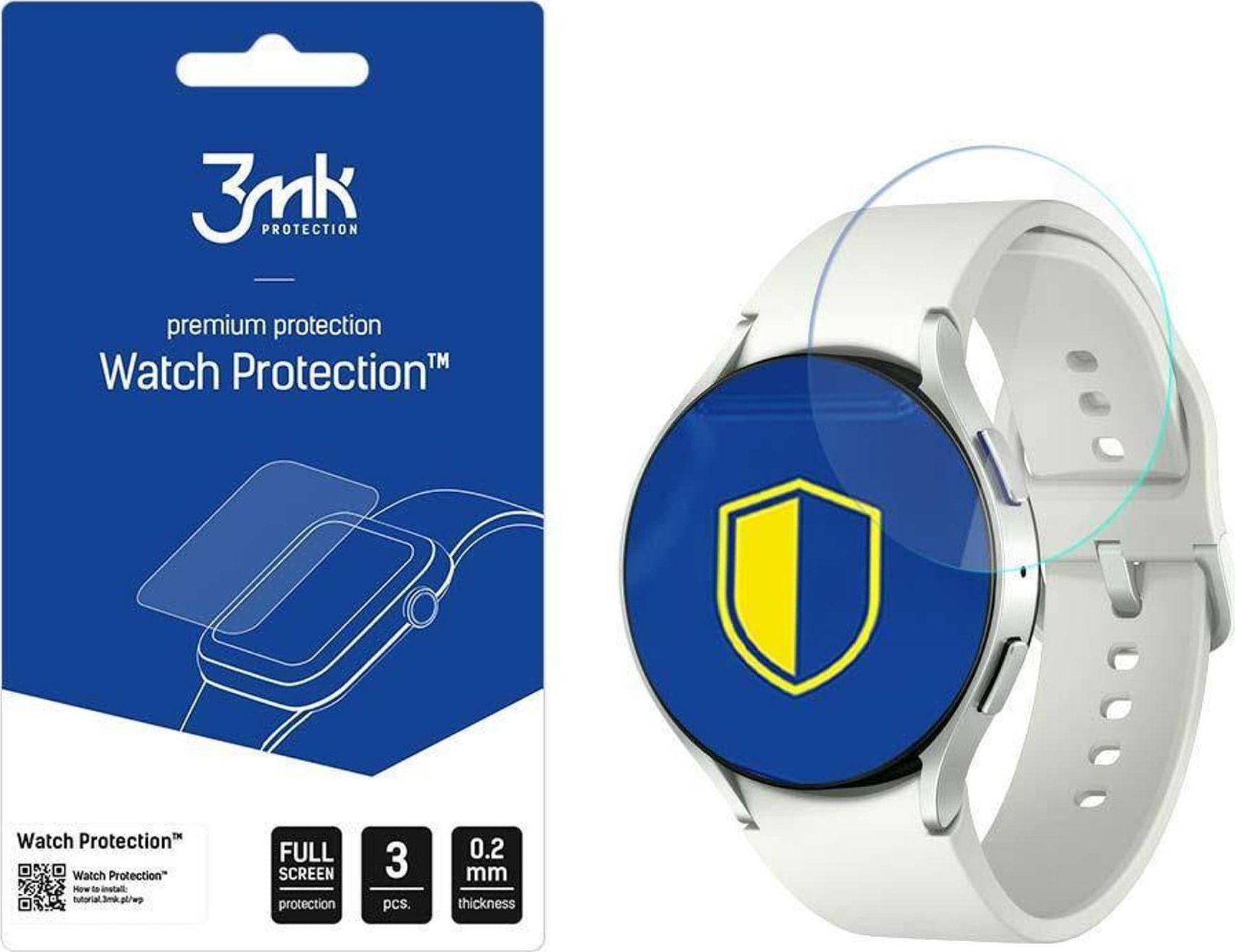 3MK Folia Ochronna na Aparat SAMSUNG GALAXY WATCH 6 (40MM) 3mk Watch Protection Clear