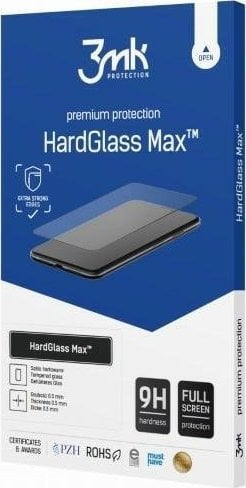 Sticlă temperată 3MK 3MK HardGlass Max Xiaomi Redmi Note 12 Pro/12 Pro+ Plus/12E negru