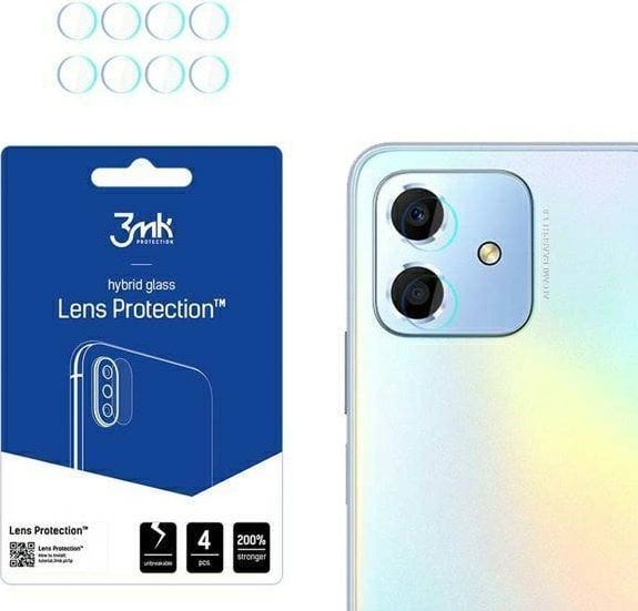 Sticlă hibridă 3MK pentru obiectivul camerei 3MK Lens Protect Honor Play 6C [PACHET DE 4]