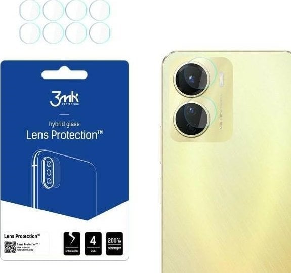 Sticlă hibridă 3MK pentru obiectivul camerei 3MK Lens Protect Vivo Y16 [PACHET DE 4]