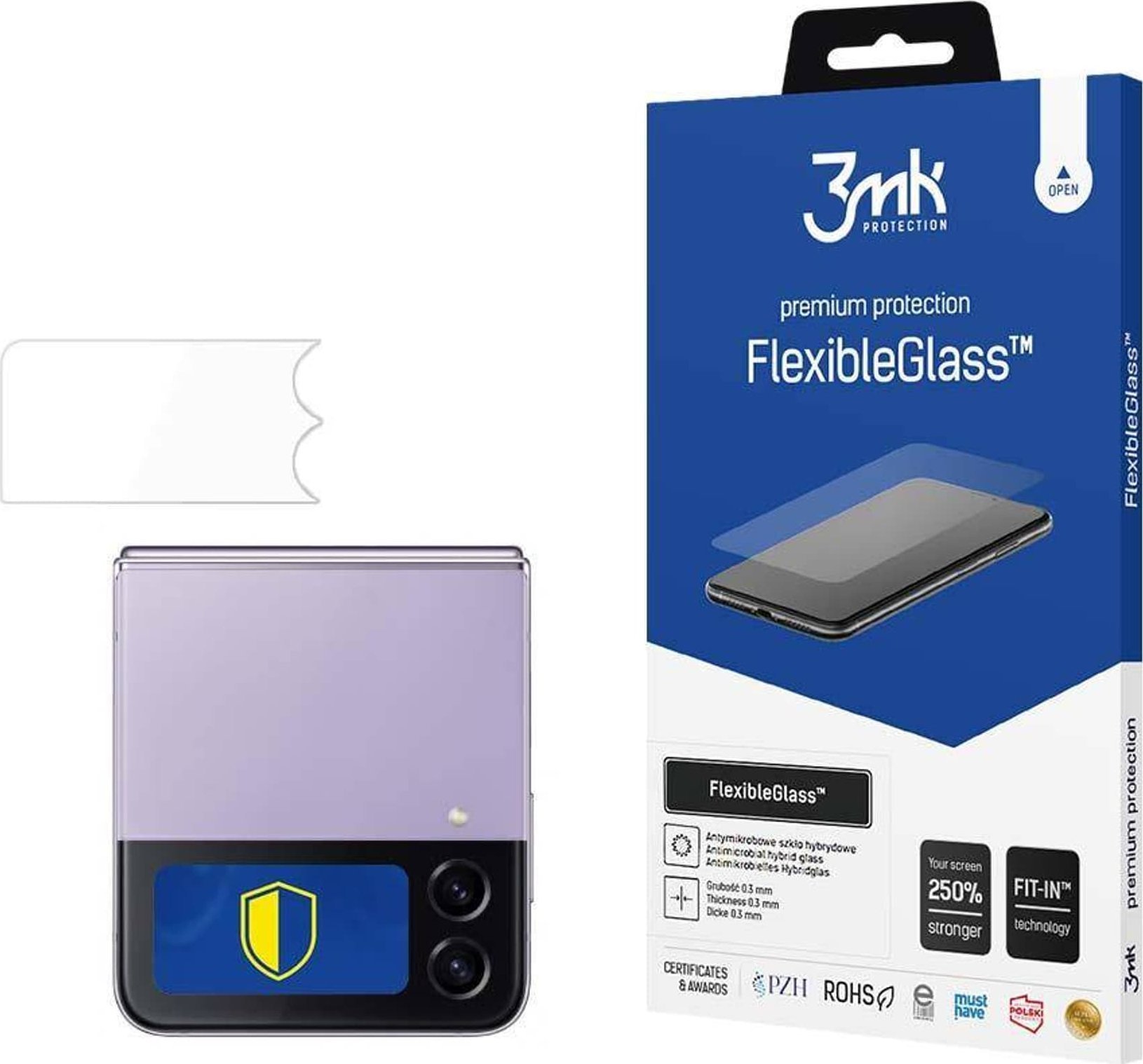 3MK Szkło Hybrydowe SAMSUNG GALAXY Z FLIP 5 3mk Flexible Glass Folia Hybrydowa