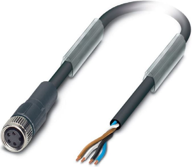 5m cablu drept duză de conectare 4P FIELDBUS M8 S / A AB-C4-5,0PUR M8FS (22260310)