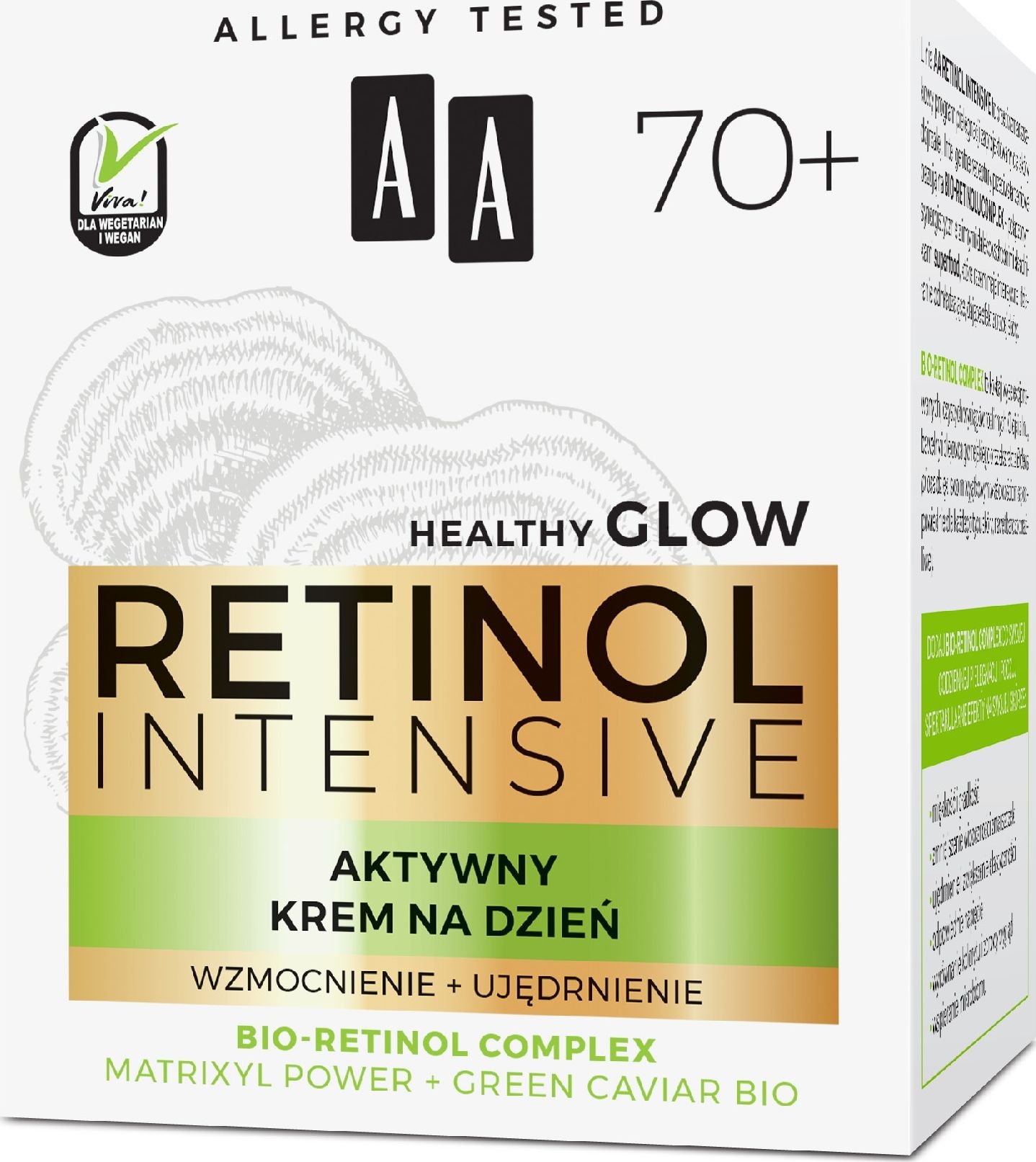 AA AA Retinol Intensive 70+ Active Day Cream - întărire + fermitate 50 ml