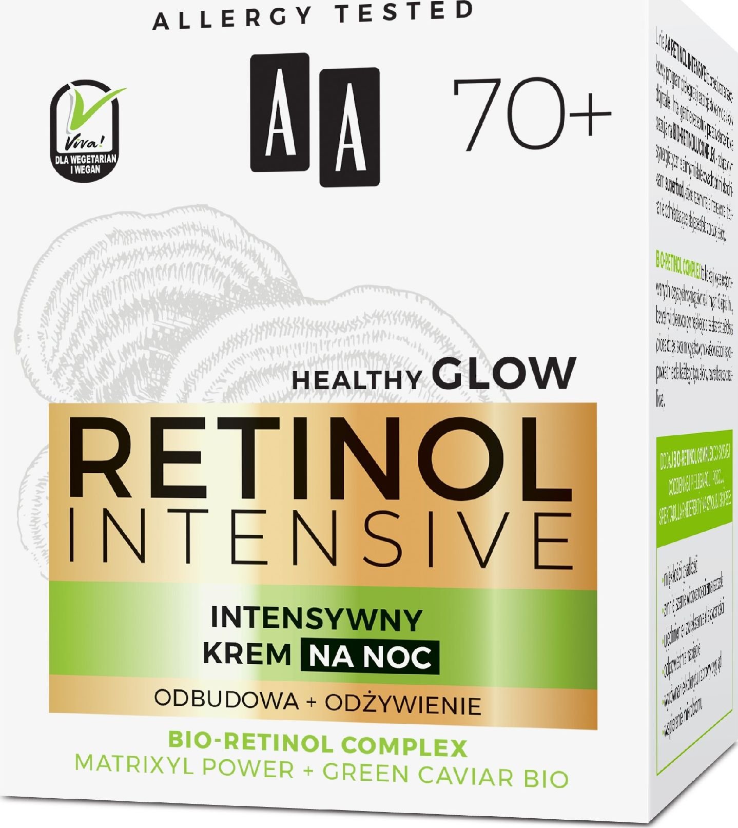 AA AA Retinol Intensive 70+ Intensive Night Cream - hranire + reconstructie 50ml