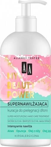 AA AA_My Beauty Power tratament super hidratant de îngrijire a mâinilor pentru piele uscată Alos, Opuntia, ulei de trandafir și ulei de jojoba 275 ml