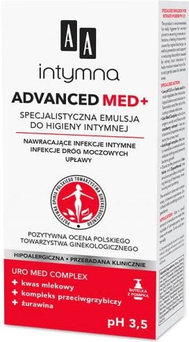 AA Intymna Specjalistyczna Emulsja do higieny intymnej Advanced Med+ 300ml