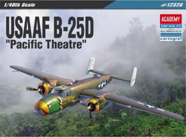 Kit model Academia USAAF B-25D Pacific Theatre