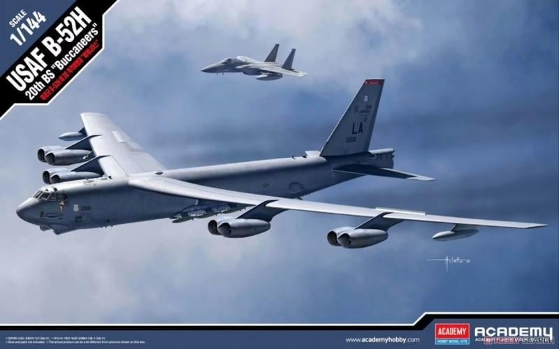 Kit model plastic Academy USAF B-52H 20th BS Buccaneers 1/144