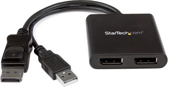 Accesoriu IT startech DisplayPort - DisplayPort, 0,06, negru (MSTDP122DP)